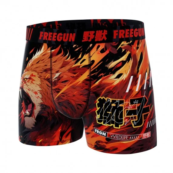 Boxer in microfibra "Lion" per uomo (Boxer da uomo) Freegun chez FrenchMarket