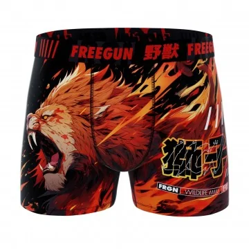 Lion" Microvezel Boxer voor mannen (Herenboxershorts) Freegun chez FrenchMarket