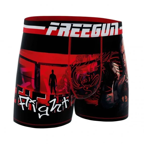 Sport Fight MMA" Microfiber Boxer for Men (Men's boxer shorts) Freegun on FrenchMarket