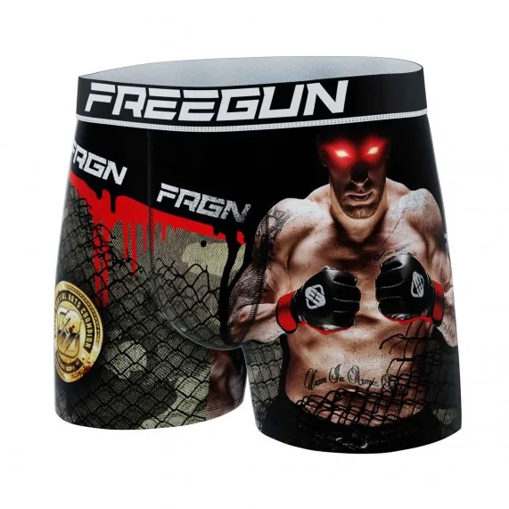 Boxer de microfibra "Sport Fight MMA" para hombre (Calzoncillos para hombre) Freegun chez FrenchMarket