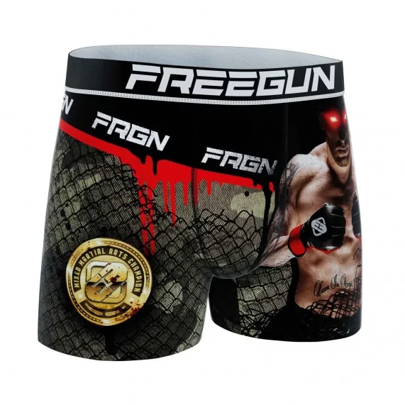 Boxer de microfibra "Sport Fight MMA" para hombre (Calzoncillos para hombre) Freegun chez FrenchMarket