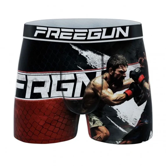 Sport Fight MMA" Microfiber Boxer for Men (Men's boxer shorts) Freegun on FrenchMarket