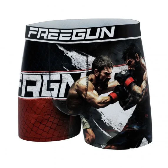 Sport Fight MMA" Microfiber Boxer for Men (Men's boxer shorts) Freegun on FrenchMarket