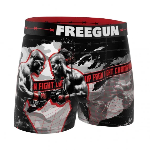 Boxer de microfibra "Sport Fight MMA" para hombre (Calzoncillos para hombre) Freegun chez FrenchMarket