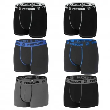 6er-Pack Boxershorts für Jungen aus Baumwolle (Boy's Boxershorts Pack) Freegun auf FrenchMarket