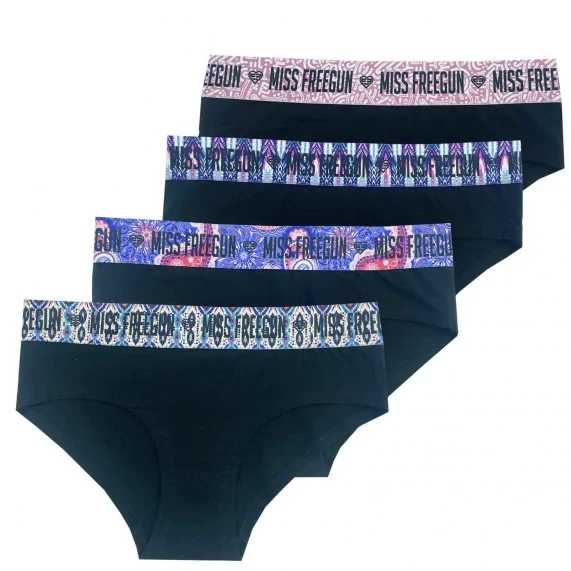 Juego de 4 calzoncillos bóxer de algodón para mujer (Boxers) Freegun chez FrenchMarket Juego de 4 calzoncillos bóxer de algodón para mujer (Boxers) Freegun chez FrenchMarket