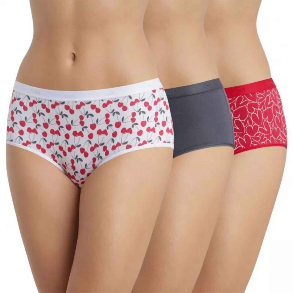 DIM Women | Set med 3 boxershorts i bomullsstretch "Les Pockets de Dim"
