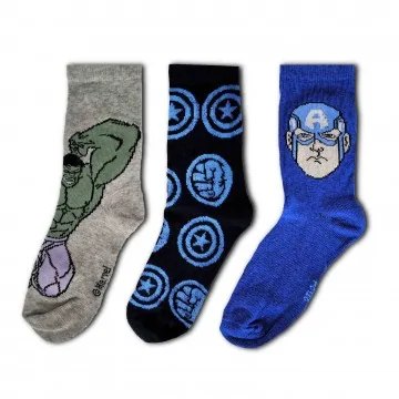 Lot de 3 Paires de Chaussettes Garçon MARVEL Avengers (Fantasieën) French Market chez FrenchMarket
