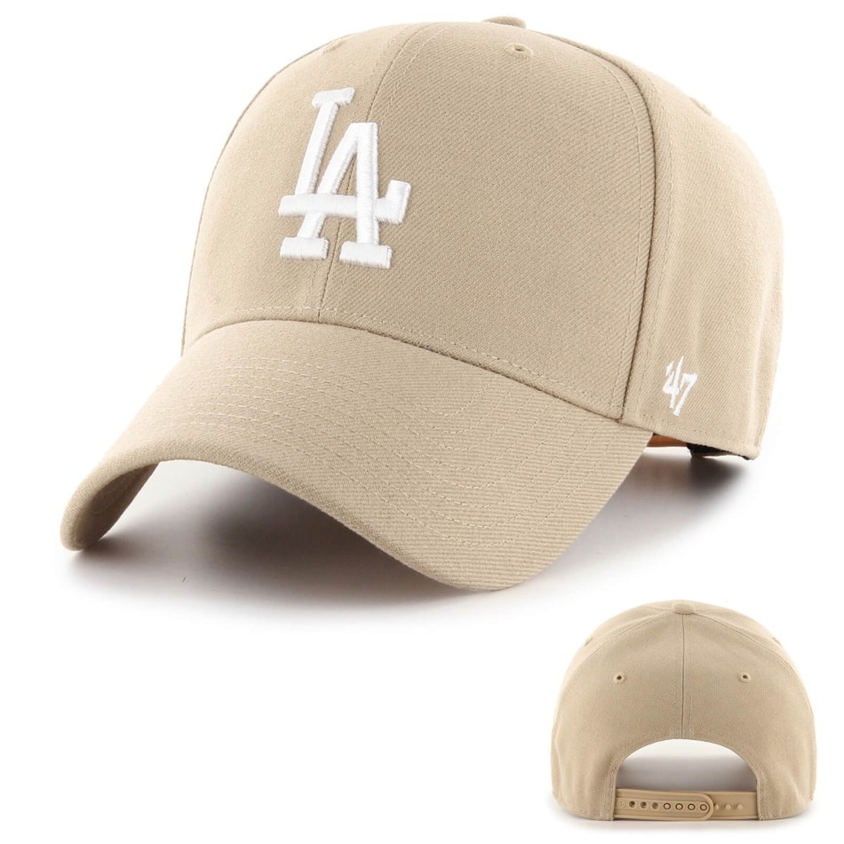 47 Baseball Cap Beige Men's Women's Los Angeles Dodgers Snapback