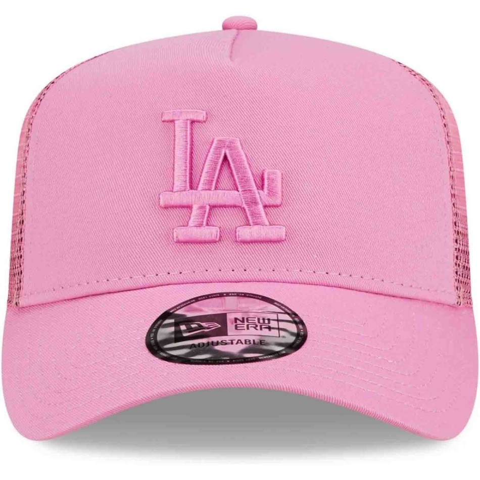 NEW ERA Pink Orange TRUCKER Los Angeles Dodgers "Tonal Mesh" keps