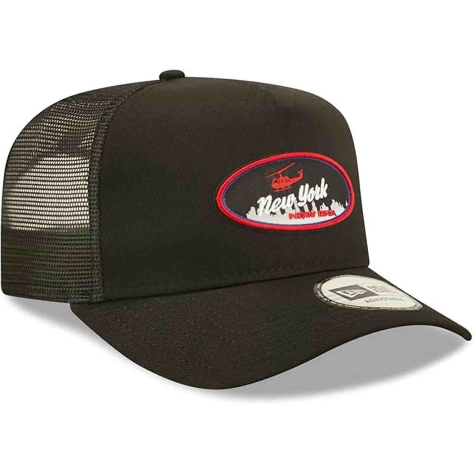 NEW ERA TRUCKER Cap Black "Oval State" New York Free shipping