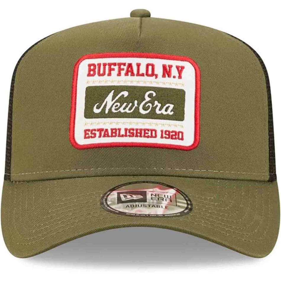 NEW ERA Khaki TRUCKER "State Patch" Buffalo keps | Fri leverans