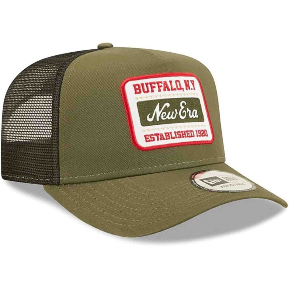 NEW ERA Khaki TRUCKER "State Patch" Buffalo keps | Fri leverans
