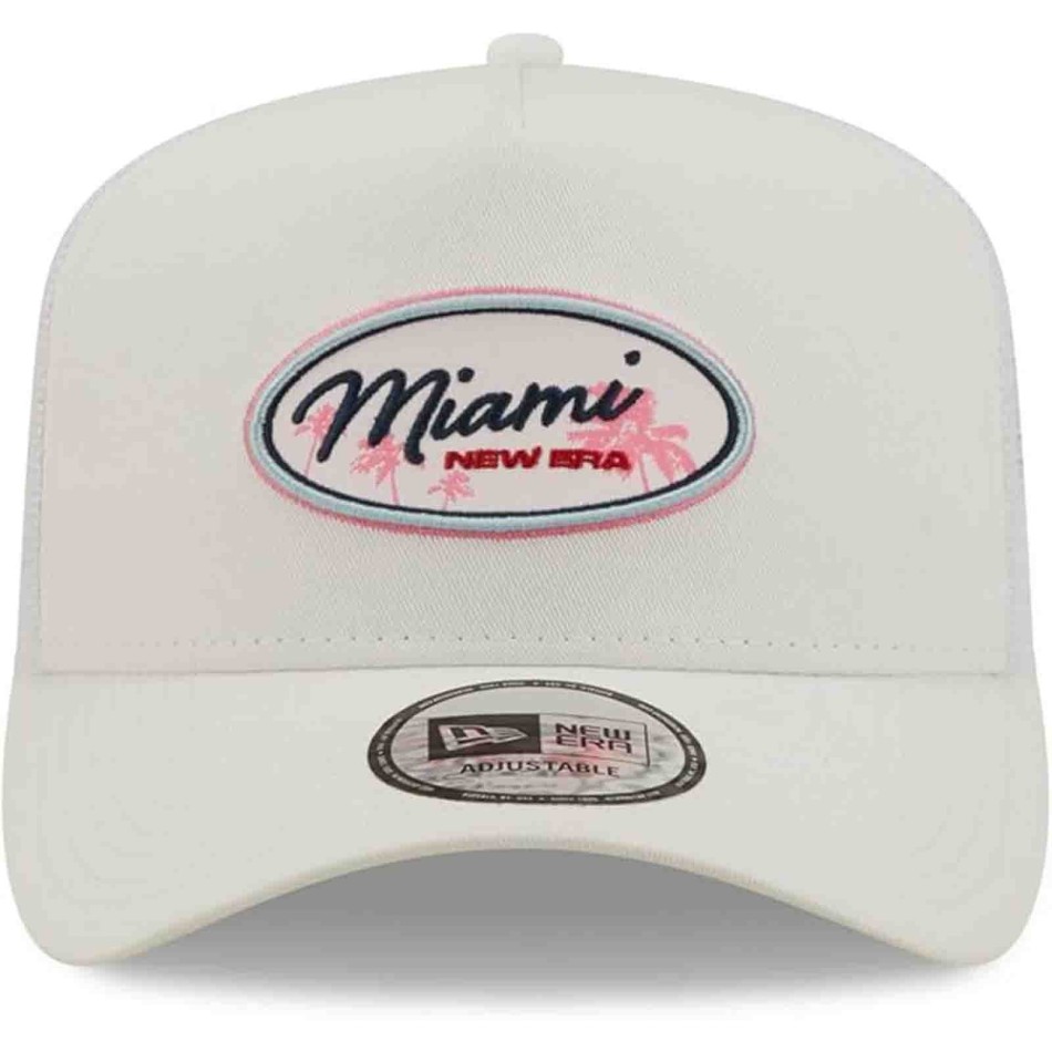NEW ERA Vit TRUCKER "Oval State" Miami keps
