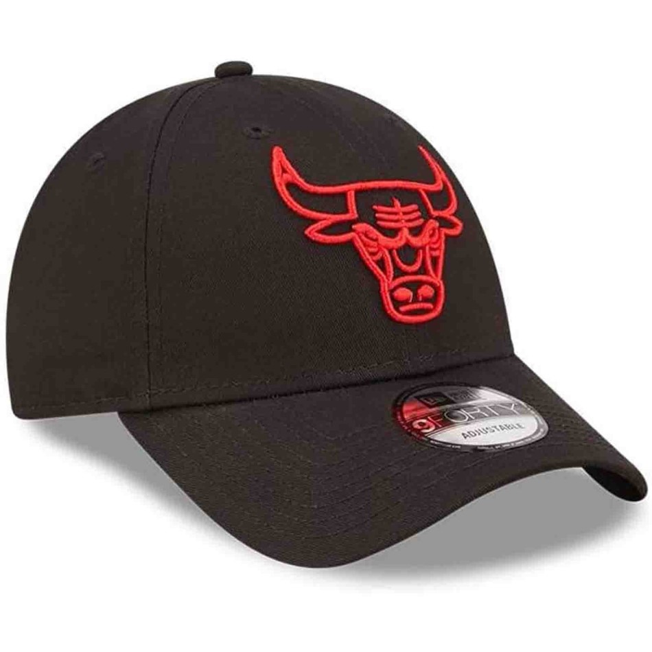 NEW ERA 9FORTY Neon Outline Chicago Bulls NBA keps