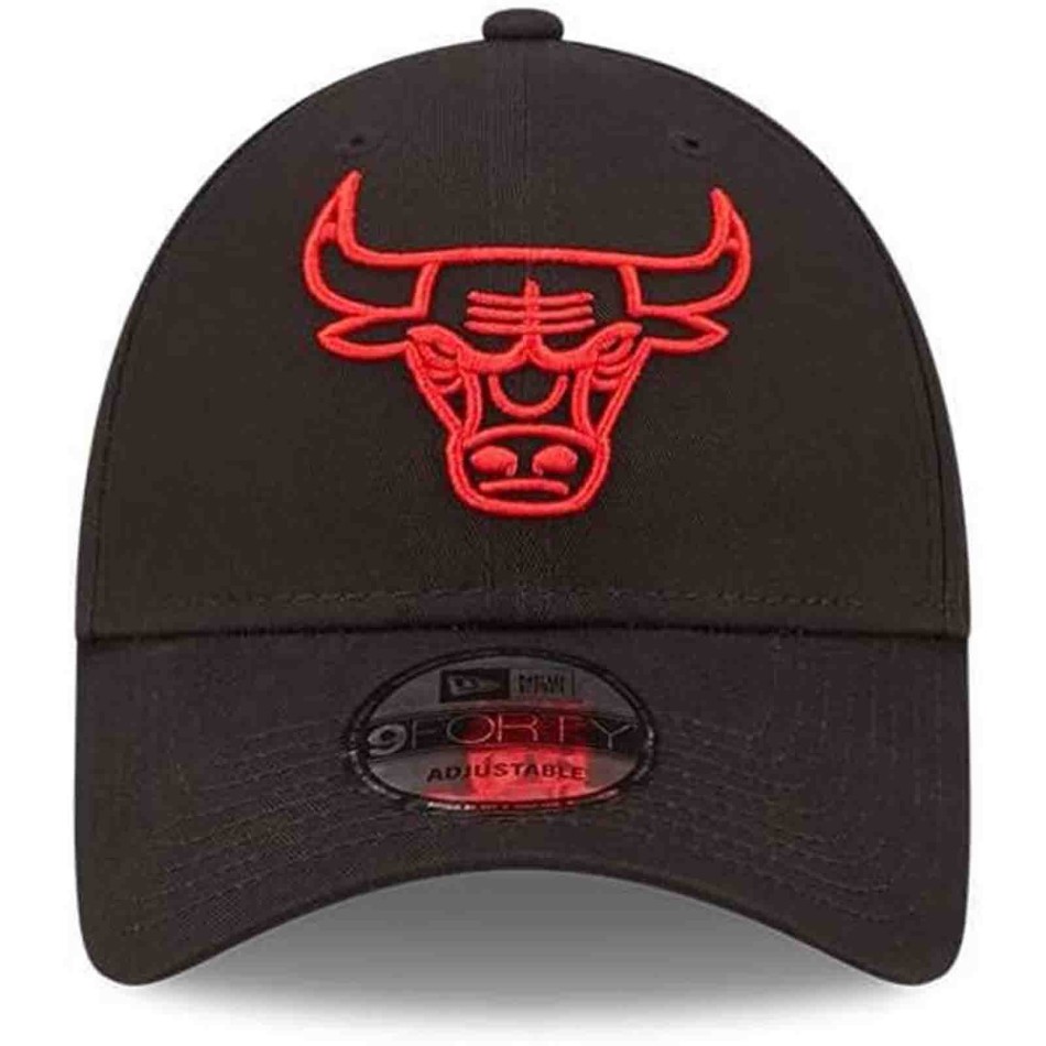 NEW ERA 9FORTY Neon Outline Chicago Bulls NBA keps