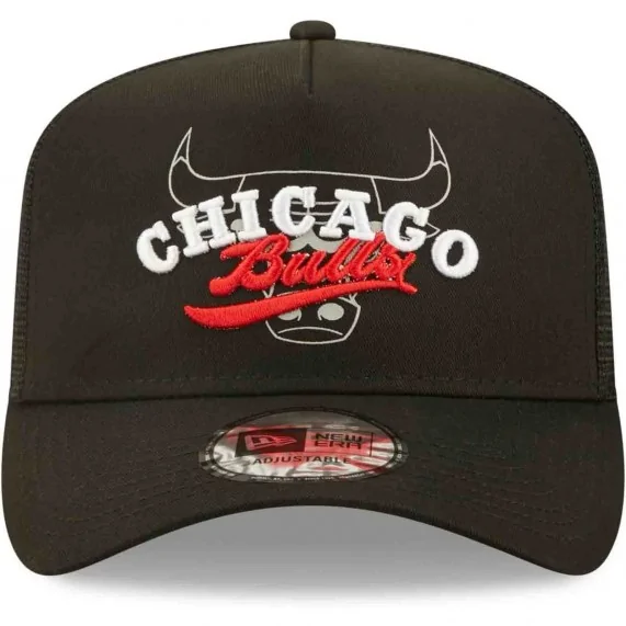 Trucker Cap Logo Overlay Chicago Bulls NBA (NBA-Kappe) New Era auf FrenchMarket