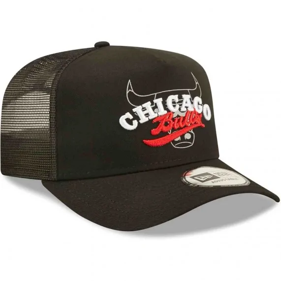 Trucker Cap Logo Overlay Chicago Bulls NBA (NBA-Kappe) New Era auf FrenchMarket