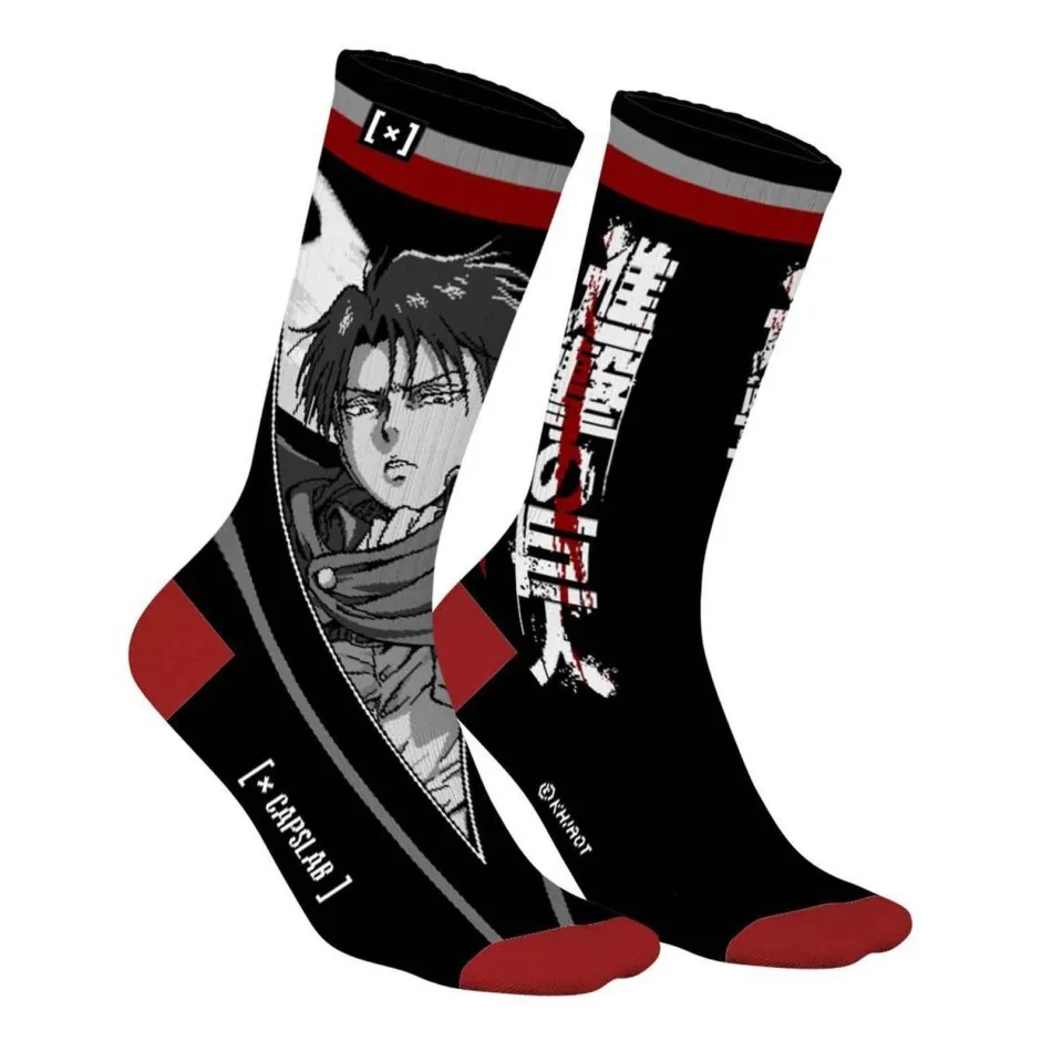 Chaussettes de Sport "Attack on Titan" (Chaussettes de sport) Capslab chez FrenchMarket