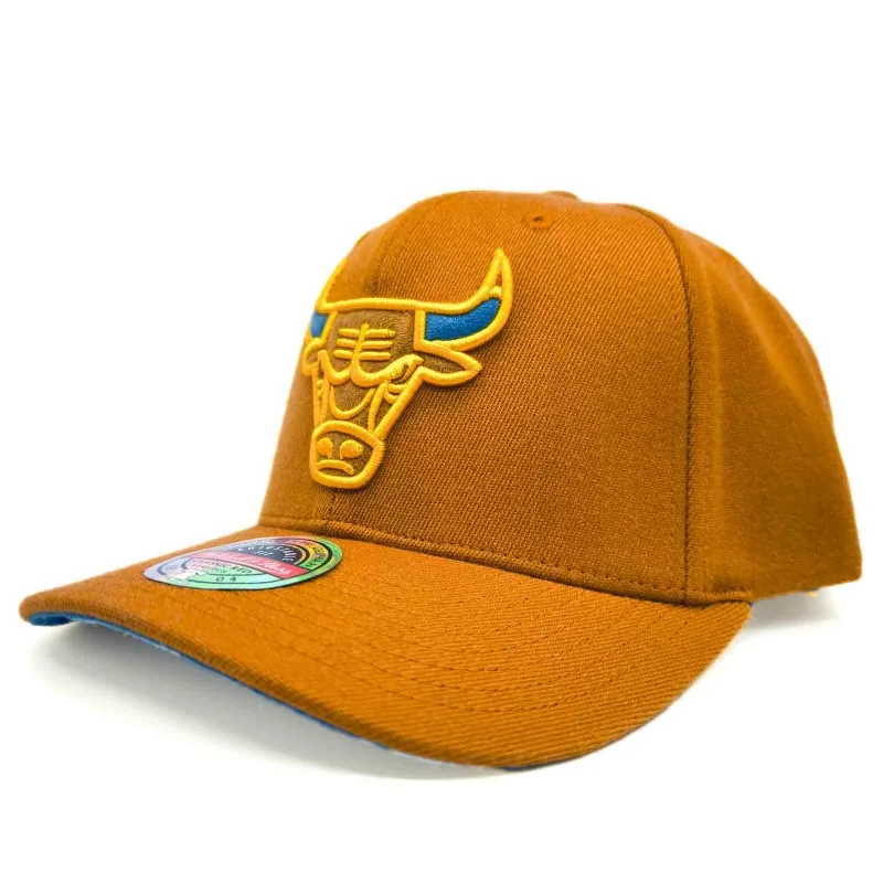 Mitchell & Ness - Casquette NBA Chicago Bulls "Fashion Classic Red" Taille Unique Orange Brulé