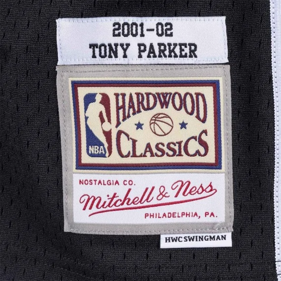 Tony Parker San Antonio Spurs 2001/02 "Hardwood Classics Swingman" Jersey (NBA-jersey) Mitchell & Ness chez FrenchMarket