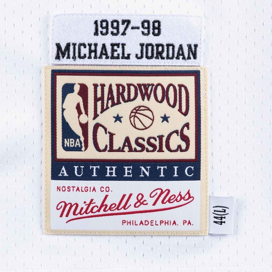 ➋ ➌ MITCHELL & NESS Michael Jordan Chicago Bulls 1997/98 "NBA Athentic Road" Jersey