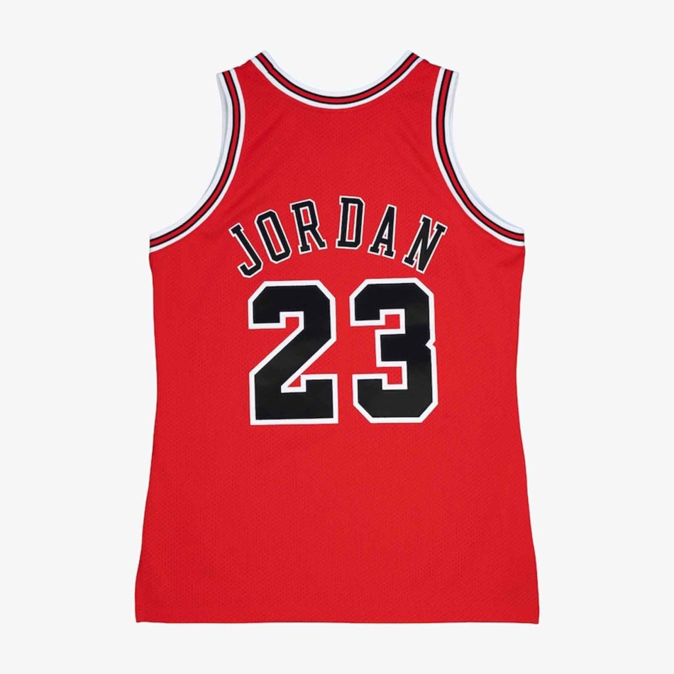 ➋ ➌ MITCHELL & NESS Michael Jordan Chicago Bulls 1997/98 "NBA Athentic Road"-tröja