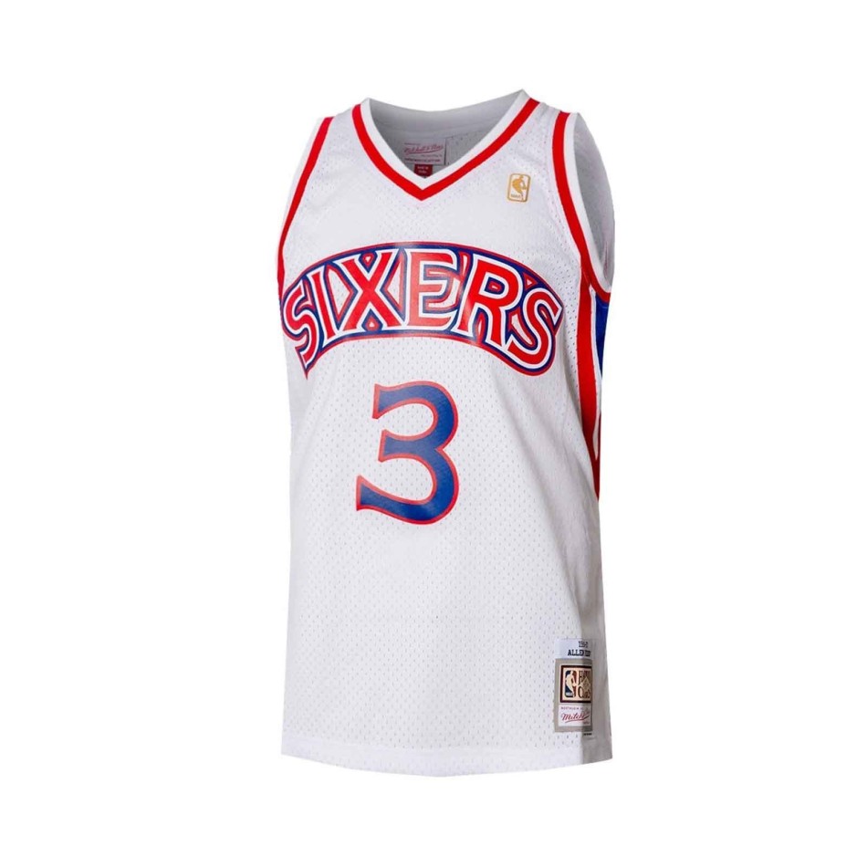 Allen Iverson Philadephia Sixers 1996/97 "Hardwood Classics Swingman" Jersey (NBA-jersey) Mitchell & Ness chez FrenchMarket