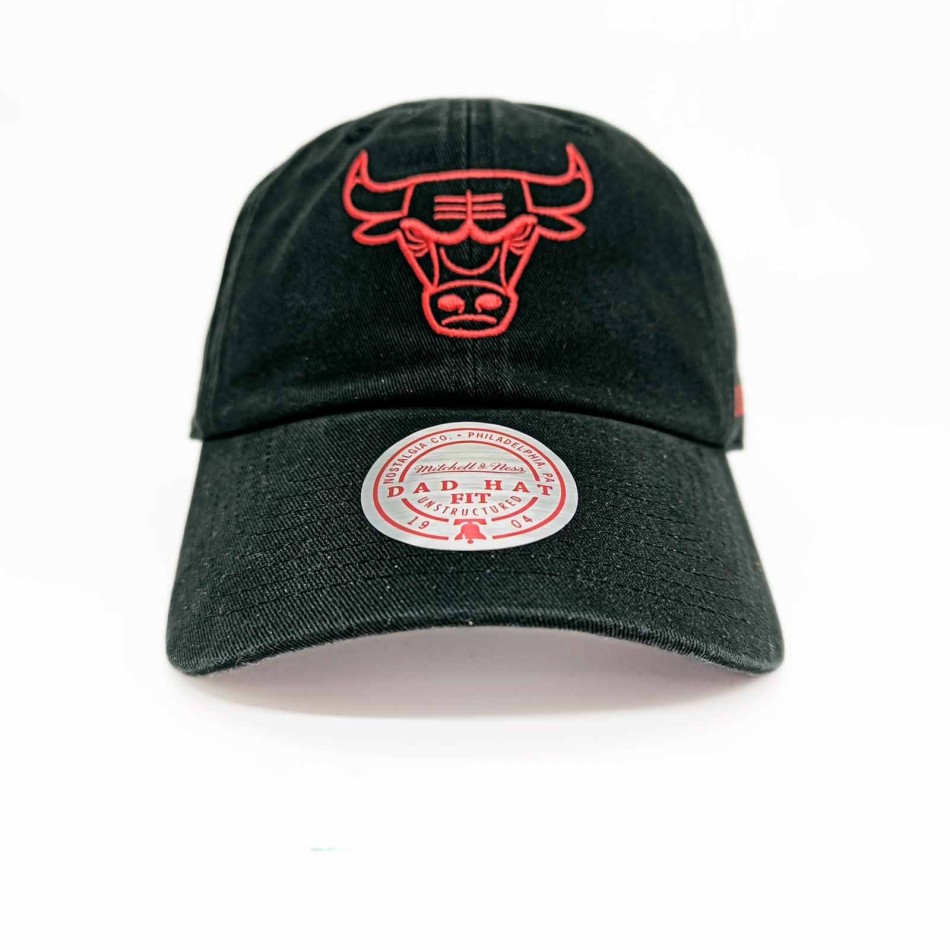 Cappello NBA Chicago Bulls "Washed Dad" (papà lavato) (Cappello NBA) Mitchell & Ness chez FrenchMarket