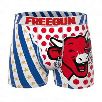 Boxer Homme Microfibre "La Vache qui rit 2" (Boxers Homme) Freegun chez FrenchMarket