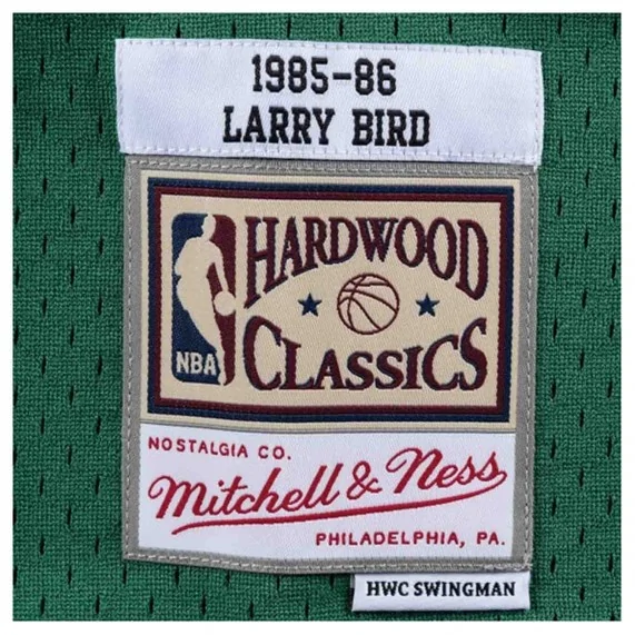 Maglia Larry Bird Boston Celtics 1985/86 "Hardwood Classics Swingman (Maglia NBA) Mitchell & Ness chez FrenchMarket