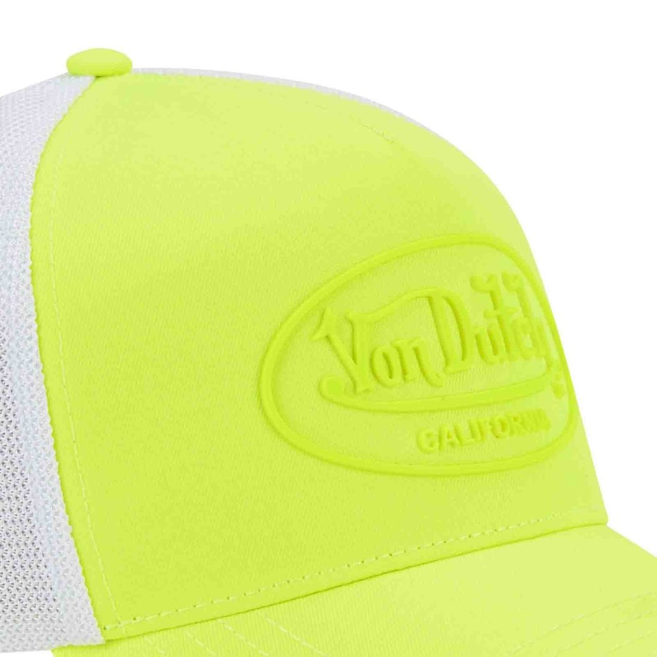 Von Dutch 3D Logo Fluo Trucker keps med baksida