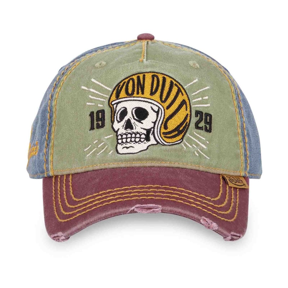 VON DUTCH Vintage Retro Baseball Cap för män Sliten och broderad effekt