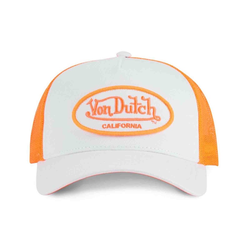 White Fluorescent "Bi-Color" Trucker Cap (Caps) Von Dutch on FrenchMarket