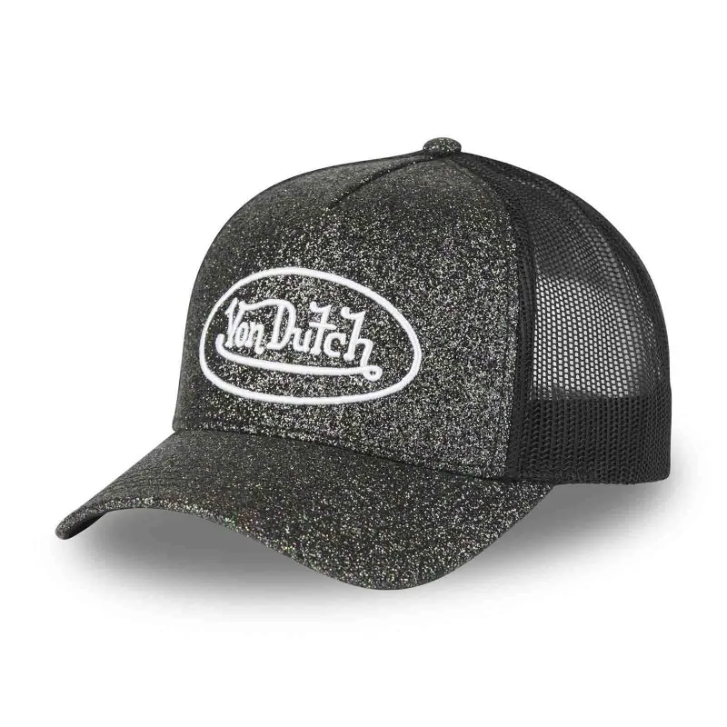 【Von Dutch】 ボンダッチ Black Trucker ユニセックスキャップ Von Dutch】 ボンダッチ Black Trucker ユニセックスキャップ