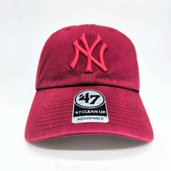 Casquette MLB New York Yankees "Clean Up" Rouge (Casquettes) '47 Brand chez FrenchMarket