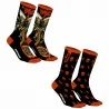 Lote de 2 pares de calcetines para hombre "HYRAW (Calcetines de fantasía) Freegun chez FrenchMarket Lote de 2 pares de calcetines para hombre "HYRAW (Calcetines de fantasía) Freegun chez FrenchMarket