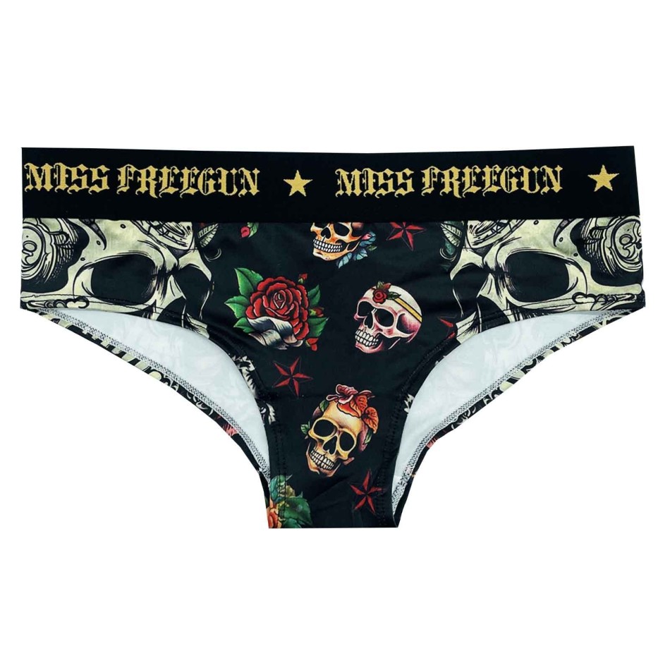 Freegun Femme - Boxers Femme / Lot de 6 Pack Fluo Emoji