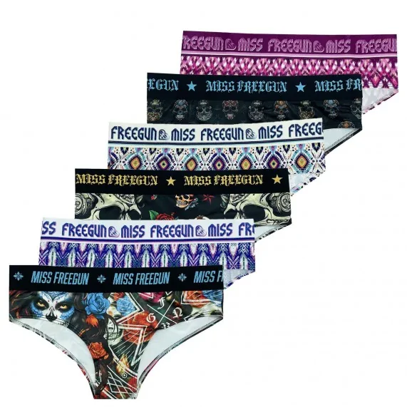Confezione da 6 boxer da donna (Boxer - Slip) Freegun chez FrenchMarket Confezione da 6 boxer da donna (Boxer - Slip) Freegun chez FrenchMarket