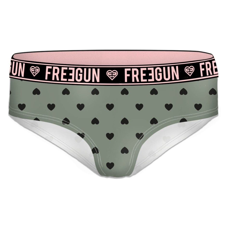 FREEGUN Women's Cotton Boxer Brief "Heart