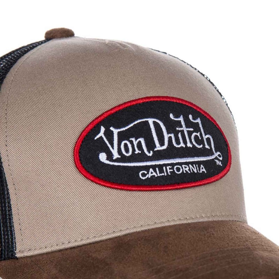 Bruin Beige "Suede" Trucker Cap (Caps) Von Dutch chez FrenchMarket