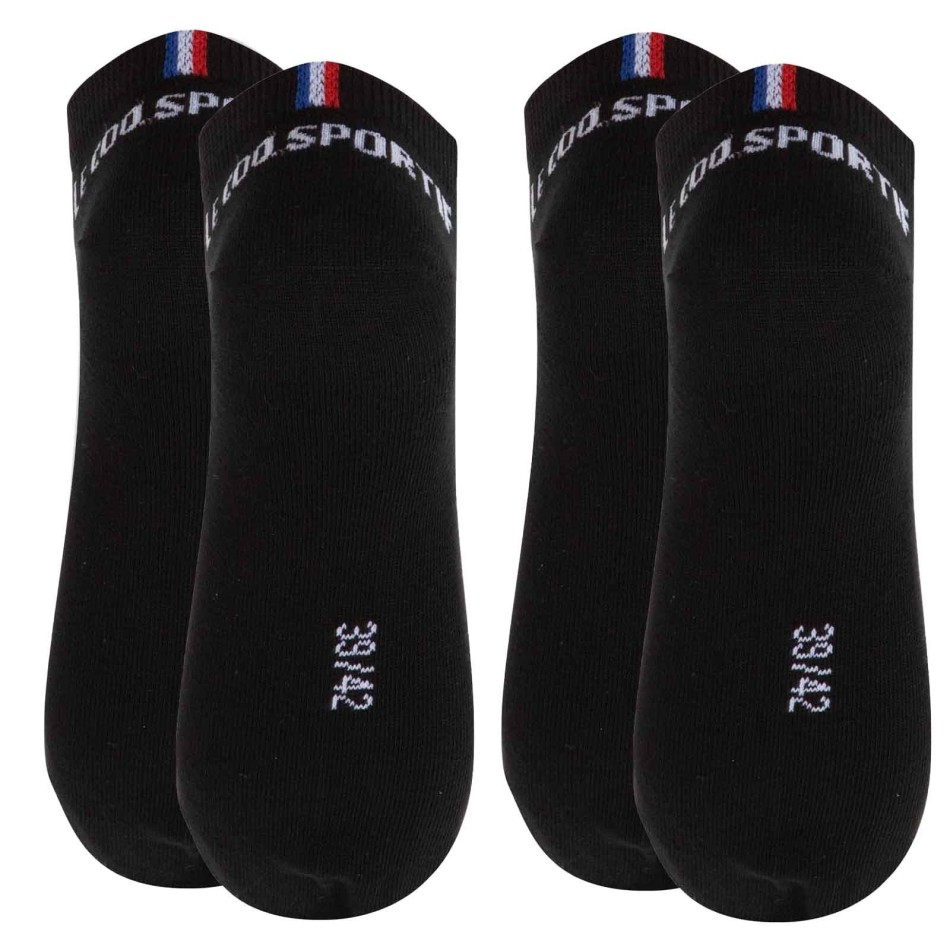 Lot de 2 Paires de Chaussettes Courtes Sneaker "Essentiels" (Chaussettes de sport) Le Coq Sportif chez FrenchMarket