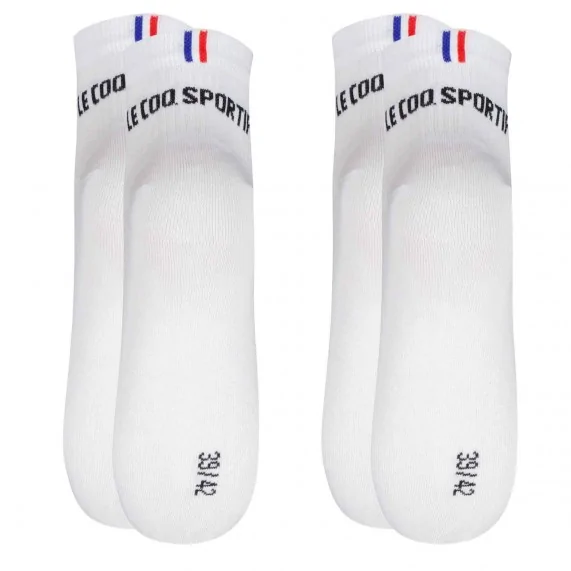 Lote de 2 pares de calcetines Quarter Low "Essentiels (Calcetines deportivos) Le Coq Sportif chez FrenchMarket
