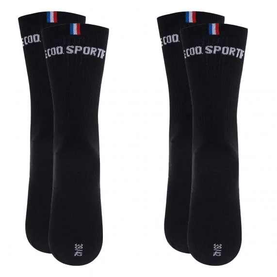 2 Paar "Essentials" Crew High Socks (Sport) Le Coq Sportif auf FrenchMarket
