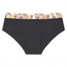 Damesboxer Zwart Biologisch Katoen "Sublimatie Riem (Boksers) Freegun chez FrenchMarket