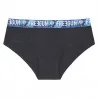Boxer donna nero in cotone organico "Cintura a sublimazione (Boxer - Slip) Freegun chez FrenchMarket