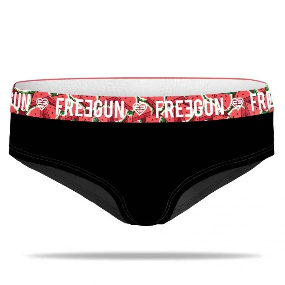 Boxer Femme Noir Coton Bio "Ceinture Sublimation" (Boxer Femme) Freegun chez FrenchMarket