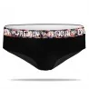 Damesboxer Zwart Biologisch Katoen "Sublimatie Riem (Boksers) Freegun chez FrenchMarket