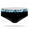Women's Boxer Black Organic Cotton "Sublimation Belt (Boxers) Freegun on FrenchMarket