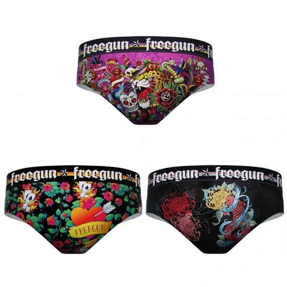 Set van 3 damesboxershorts van microvezel (Boksers) Freegun chez FrenchMarket Set van 3 damesboxershorts van microvezel (Boksers) Freegun chez FrenchMarket